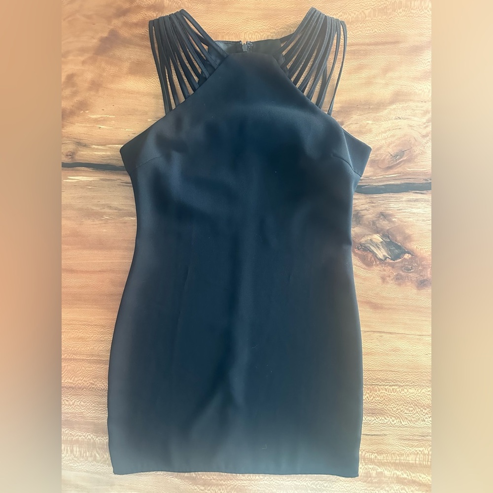 Mini Black Sheath Dress - Picture 3 of 9